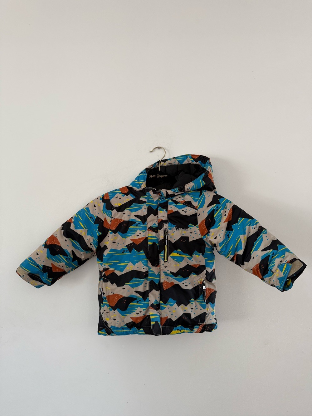 Columbia Waterproof Mountain Print Jacket - Insulated Snow Ski 3T
